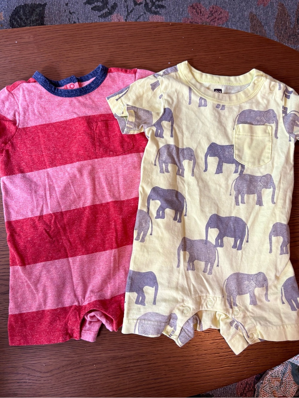 Baby Shortie Romper Bundle Primary Tea Collection 12-18 months